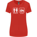 Tractor Problem Solved Driver Farmer Funny Womens Wider Cut T-Shirt Red
