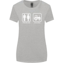 Tractor Problem Solved Driver Farmer Funny Womens Wider Cut T-Shirt Sports Grey