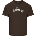 Tractor Pulse Mens Cotton T-Shirt Tee Top Dark Chocolate