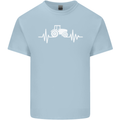 Tractor Pulse Mens Cotton T-Shirt Tee Top Light Blue