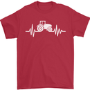 Tractor Pulse Mens T-Shirt Cotton Gildan Red