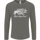 Tractor for My Wife Best Swap Ever Farmer Mens Long Sleeve T-Shirt Charcoal