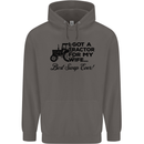 Tractor for My Wife Best Swap Ever Farming Mens 80% Cotton Hoodie Charcoal