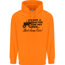 Tractor for My Wife Best Swap Ever Farming Mens 80% Cotton Hoodie Orange