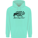 Tractor for My Wife Best Swap Ever Farming Mens 80% Cotton Hoodie Peppermint