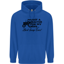 Tractor for My Wife Best Swap Ever Farming Mens 80% Cotton Hoodie Royal Blue