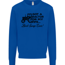 Tractor for My Wife Best Swap Ever Farming Mens Sweatshirt Jumper Royal Blue