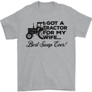Tractor for My Wife Best Swap Ever Farming Mens T-Shirt Cotton Gildan Sports Grey