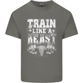 Train Like a Beast Gym Training Top Mens Cotton T-Shirt Tee Top Charcoal