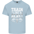 Train Like a Beast Gym Training Top Mens Cotton T-Shirt Tee Top Light Blue