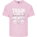 Train Like a Beast Gym Training Top Mens Cotton T-Shirt Tee Top Light Pink