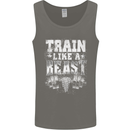 Train Like a Beast Gym Training Top Mens Vest Tank Top Charcoal