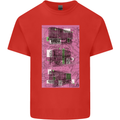 Trains Trainspotting Rail Carriages Mens Cotton T-Shirt Tee Top Red