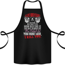 Tread Lightly Protective Dad Father's Day Cotton Apron 100% Organic Black