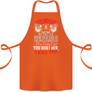 Tread Lightly Protective Dad Father's Day Cotton Apron 100% Organic Orange