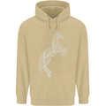Tree Horse Ecology Equestrian Mens 80% Cotton Hoodie Sand