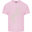Tree Horse Ecology Equestrian Mens Cotton T-Shirt Tee Top Light Pink
