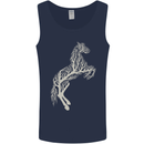 Tree Horse Ecology Equestrian Mens Vest Tank Top Navy Blue