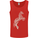Tree Horse Ecology Equestrian Mens Vest Tank Top Red
