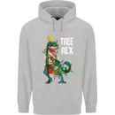 Tree Rex T-Rex Funny Christmas Dinosaur Childrens Kids Hoodie Sports Grey