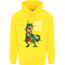 Tree Rex T-Rex Funny Christmas Dinosaur Childrens Kids Hoodie Yellow