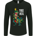 Tree Rex T-Rex Funny Christmas Dinosaur Mens Long Sleeve T-Shirt Black