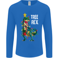 Tree Rex T-Rex Funny Christmas Dinosaur Mens Long Sleeve T-Shirt Royal Blue