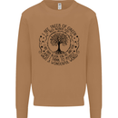 Trees What a Wonderful World Environment Mens Sweatshirt Jumper Caramel Latte