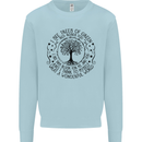 Trees What a Wonderful World Environment Mens Sweatshirt Jumper Light Blue