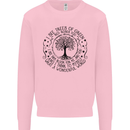 Trees What a Wonderful World Environment Mens Sweatshirt Jumper Light Pink