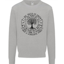 Trees What a Wonderful World Environment Mens Sweatshirt Jumper Sports Grey