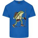 Trekking Hiking Rambling Frog Toad Funny Kids T-Shirt Childrens Royal Blue