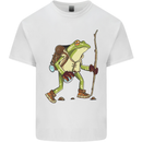 Trekking Hiking Rambling Frog Toad Funny Kids T-Shirt Childrens White