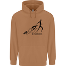 Triathlon Running Swimming Cycling Mens 80% Cotton Hoodie Caramel Latte