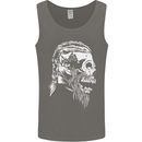 Tribal Viking Skull Mens Vest Tank Top Charcoal