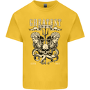 Trident Skull Scuba Diving Octopus Cthulhu Kids T-Shirt Childrens Yellow