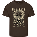 Trident Skull Scuba Diving Octopus Cthulhu Mens Cotton T-Shirt Tee Top Dark Chocolate
