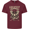 Trident Skull Scuba Diving Octopus Cthulhu Mens Cotton T-Shirt Tee Top Maroon