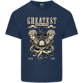 Trident Skull Scuba Diving Octopus Cthulhu Mens Cotton T-Shirt Tee Top Navy Blue