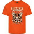 Trident Skull Scuba Diving Octopus Cthulhu Mens Cotton T-Shirt Tee Top Orange