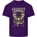 Trident Skull Scuba Diving Octopus Cthulhu Mens Cotton T-Shirt Tee Top Purple