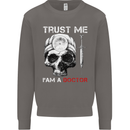 Trust Me I'm a Doctor Skull Gothic Skeleton Mens Sweatshirt Jumper Charcoal