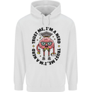 Trust Me I'm a Nerd Geek Graduate Brainy Mens 80% Cotton Hoodie White
