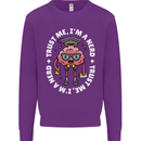 Trust Me I'm a Nerd Geek Graduate Brainy Mens Sweatshirt Jumper Purple