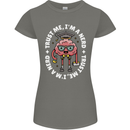 Trust Me I'm a Nerd Geek Graduate Brainy Womens Petite Cut T-Shirt Charcoal