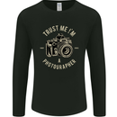 Trust Me I'm a Photographer Photography Mens Long Sleeve T-Shirt Black