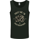 Trust Me I'm a Photographer Photography Mens Vest Tank Top Black