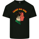 Trust No One Devil Demon 2 Faced Satan Kids T-Shirt Childrens Black