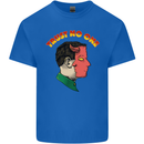 Trust No One Devil Demon 2 Faced Satan Mens Cotton T-Shirt Tee Top Royal Blue