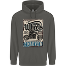 Two Wheels Biker Motorcycle Motorbike Childrens Kids Hoodie Storm Grey